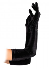 Leg Avenue 2052 Guantes largos de terciopelo elástico para ópera