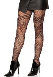 Leg Avenue 9289 Chevron net pantyhose black