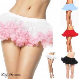 Leg Avenue 8993 Puffy Chiffon Mini Petticoat One Size various colours