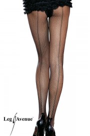 Leg Avenue 9015A Nylon Netzstrumpfhose mit Rücknaht