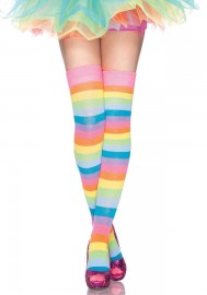 Leg Avenue 6600 Medias Al Muslo Opacas Arco Iris