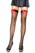 Leg Avenue 9018 Fishnet Thigh Highs with Bow
