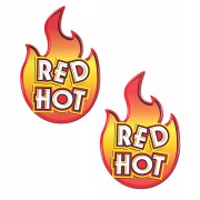 Pastease® Flammen Red Hot - Heißes Rot Brennende Nippel Pasties