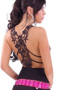 Dear-lover 25065 Ruffle Top with Sexy Case Back For Embroidery