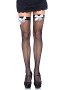 Leg Avenue 9018 Fishnet Thigh Highs with Bow