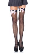 Leg Avenue 9018 Fishnet Thigh Highs with Bow