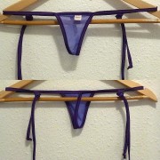 Maillot de bain bikinini MG400T Micro G String Mesh violet, orange ou rouge