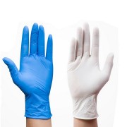 Disposable gloves nitrile Size L blue for Household Medicine Food Garden