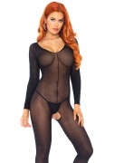 Leg Avenue 8297 Durchsichtiger Bodystocking langärmelig