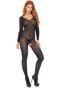 Leg Avenue 8297 Durchsichtiger Bodystocking langärmelig